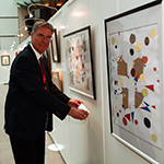 Stephen Hughes MEP poses with my work